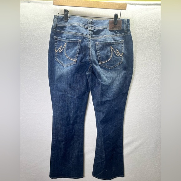 Maurices Curvy Bootcut Jeans Womens 5/6 blue Denim Stretch Cute Pants 2067 - Picture 8 of 10